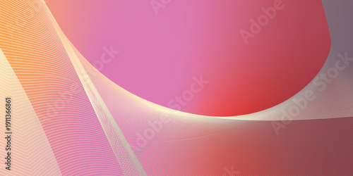 Red and pink abstract shape grainy gradient background with black backdrop and noisy texture for wide banner poster and header design