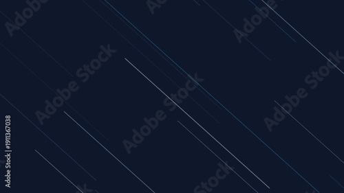 Abstract background animation featuring diagonal moving lines in shades of blue and white on a dark navy background. This dynamic visual is perfect for tech presentations corporate videos data visual