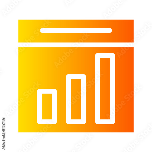 statistic gradient icon