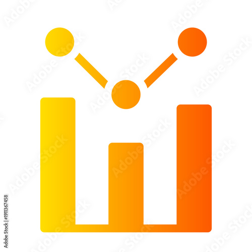 statistic gradient icon