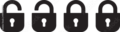 Lock Icon Collection Padlock Symbols for Security and Safety