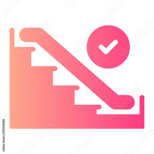 escalator gradient icon