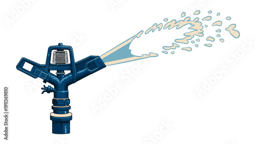 Water sprinkler with dynamic spray effect for efficient irrigation