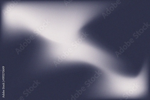 Abstract Dark Blue and White Grainy Mesh Gradient Background