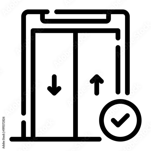 elevator line icon