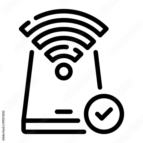 free wifi line icon