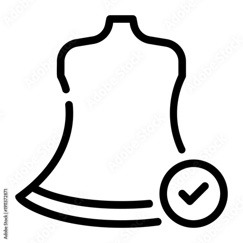 mannequin line icon