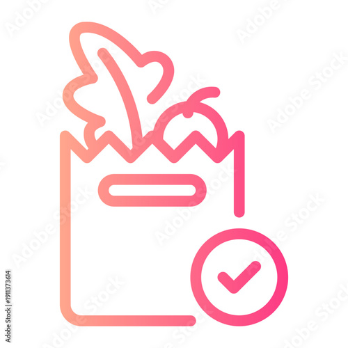 grocery gradient icon