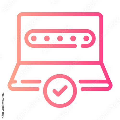 password gradient icon