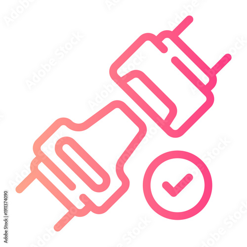 seat belt gradient icon