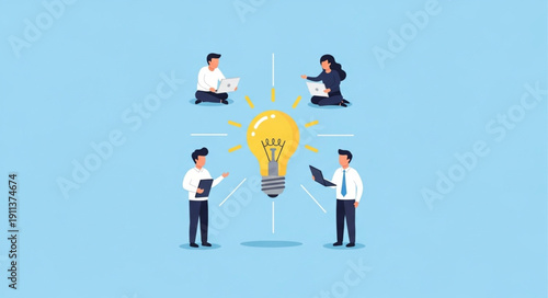 Teamwork and Collaboration for Innovation and New Ideas.