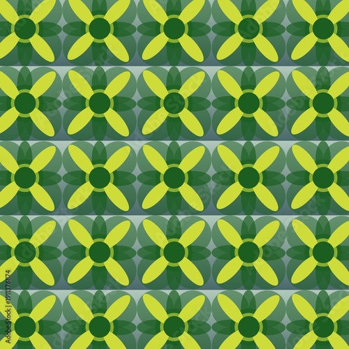 Seamless pattern with leaves