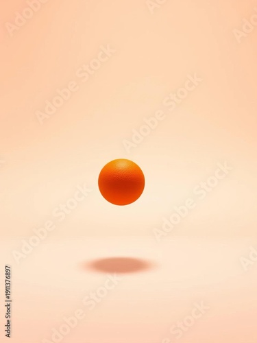 Wallpaper Mural Bouncing orange sphere against a clean background,  object,  play Torontodigital.ca