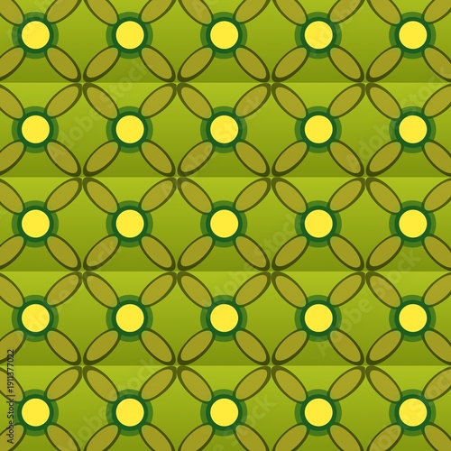 Seamless pattern with leaves