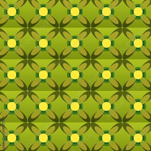 Seamless pattern with leaves