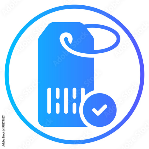 barcode gradient icon