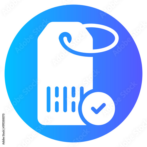 barcode gradient icon