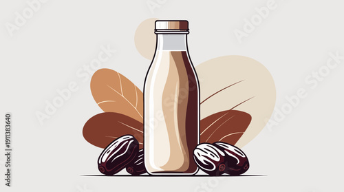 Fresh Date Milk Energy Beverage