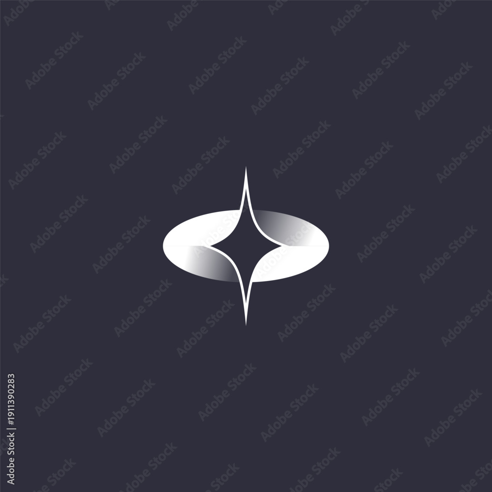 Fototapeta premium star spark logo design vector template