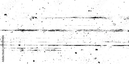 White grain texture with black distressed horizontal lines and weathered fine splinter details, and dark grit against a bright white background