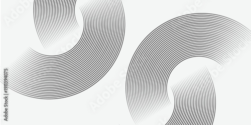 Abstract White modern background with circle elements.