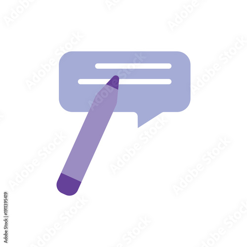 Content editing and blog post update icon