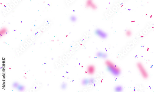 Falling Neon Holographic Confetti Overlay Effect