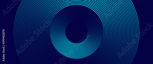Circles Lines round frame, dynamic vector AI Technology science music concept lines. abstract circle line background.