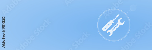 Header Handwerk und Reparatur Werkzeug Vektor mit Copy Space svg unter 60 kB