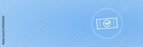 Header Ticket und Eintrittskarte Bestätigung Vektor mit Copy Space svg unter 60 kB