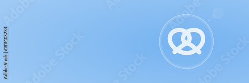 Header Bäckerei und Brezel Gebäck Vektor mit Copy Space svg unter 60 kB