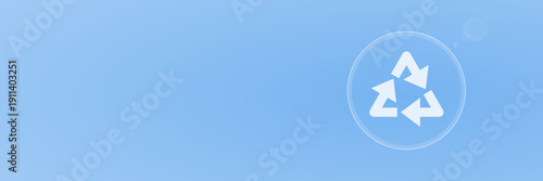 Header Recycling und Kreislaufwirtschaft Vektor mit Copy Space svg unter 60 kB