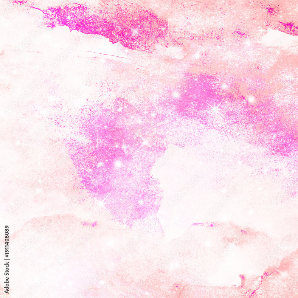 Obraz premium Ethereal Pink Glitter Wash