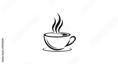 Steaming Cup of Coffee or Tea Icon