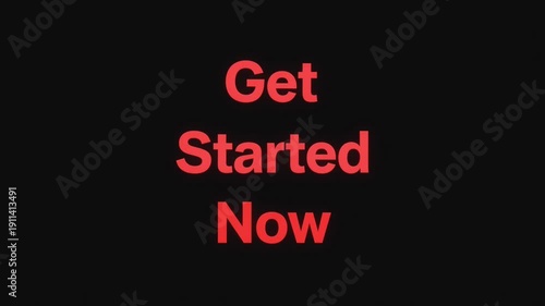 Bold Red Text on Black Background in Dramatic Typography with High Contrast for Marketing