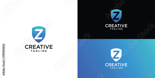 Digital technology logo icon vector. Z initial logo design.