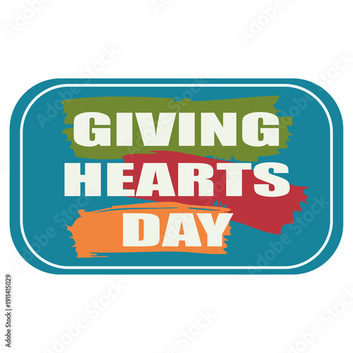 Giving Hearts Day label