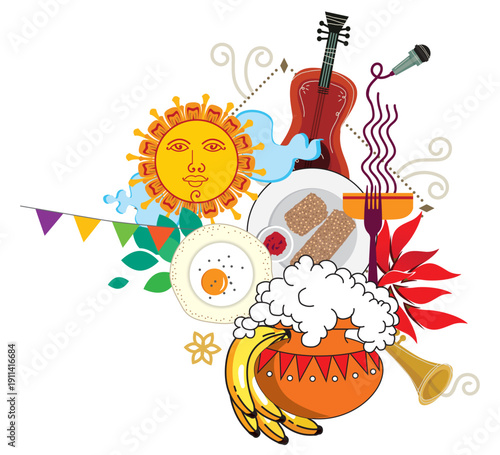 Sinhala And Tamil New Year Vector