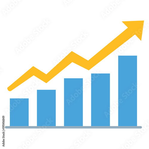 Growth Chart A visual representation of growth, with rising bars and an upward-pointing arrow, signifying progress, development, and success in a clear and concise manner. Free Download Growth Chart A visual representation of growth, with rising bars and an upward-pointing arrow, signifying progress, development, and success in a clear and concise manner. - GFXLoad