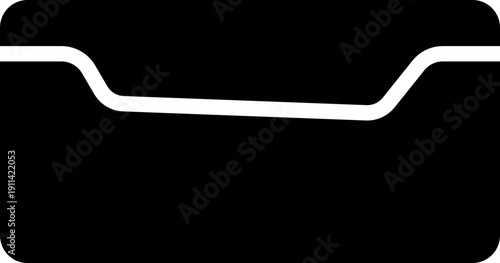 Stackable Tray Icon, Vector Storage Organizer Tray corner structure Symbol, Modular Container Sign, Isolated Flat Design Graphic for App, Web, UI, Warehouse, Kitchen and Office Organization Concept