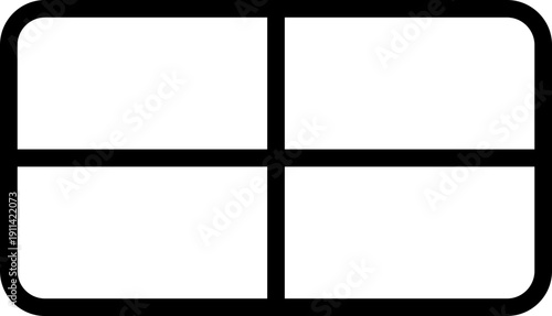 Stackable Tray Icon, Vector Storage Organizer Tray corner structure Symbol, Modular Container Sign, Isolated Flat Design Graphic for App, Web, UI, Warehouse, Kitchen and Office Organization Concept