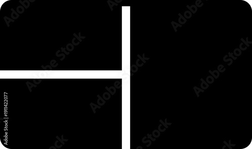 Stackable Tray Icon, Vector Storage Organizer Tray corner structure Symbol, Modular Container Sign, Isolated Flat Design Graphic for App, Web, UI, Warehouse, Kitchen and Office Organization Concept