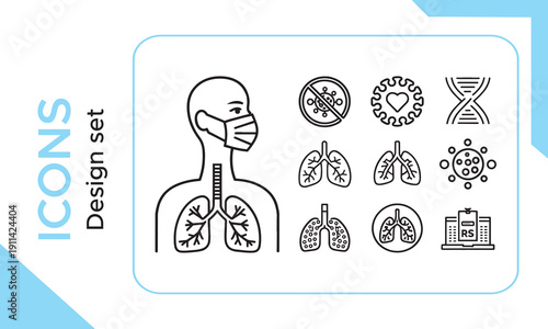 Healthcare medical line icon set. Medicine and hospital outline icons. Clinic, pharmacy, laboratory symbols. Doctor, ambulance, dna, heart, and dental signs. Vector illustration Medical check up icons