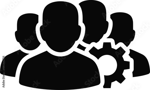 Teamwork and collaboration with gears