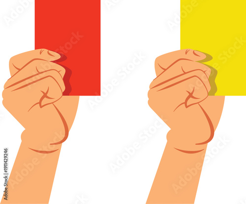 red and yellow card