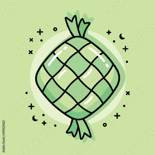 Doodle Illustration for Islamic Ramadan Theme