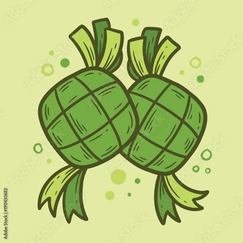 Doodle Illustration for Islamic Ramadan Theme