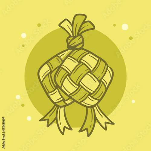 Doodle Illustration for Islamic Ramadan Theme