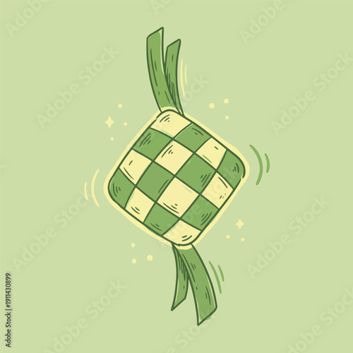 Doodle Illustration for Islamic Ramadan Theme