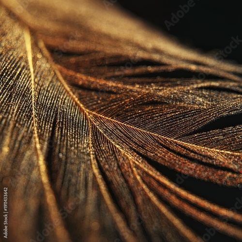 Gilded feather.